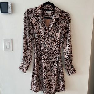 Equipment Temera Leopard-Print Shirtdress